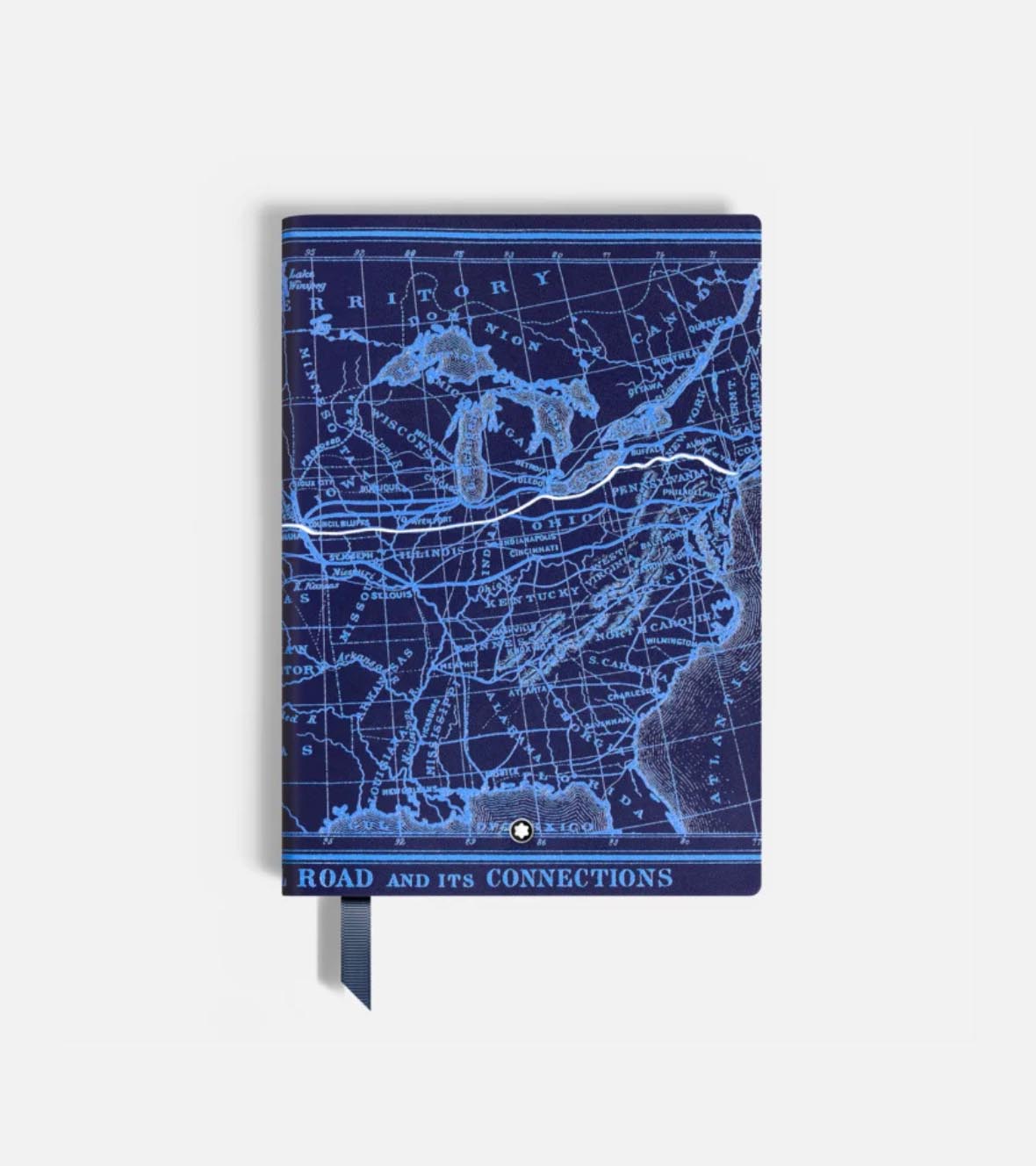 Meisterstück Around the World in 80 Days Medium Notebook, Blue, Lined Pages