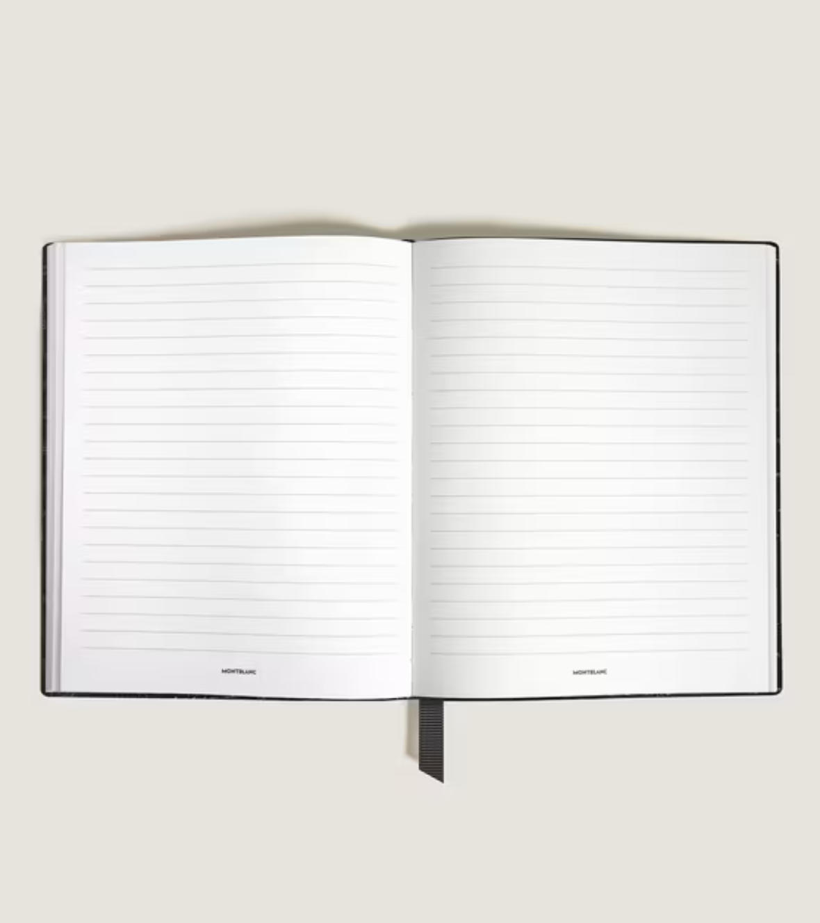 Large Notebook in Croco-Embossed Leather, Lined Pages