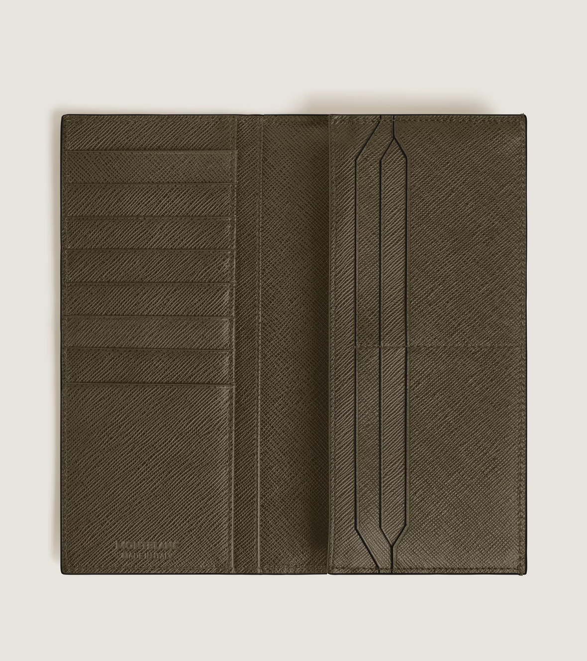 Long Wallet 14cc with Zip in Sartorial Leather