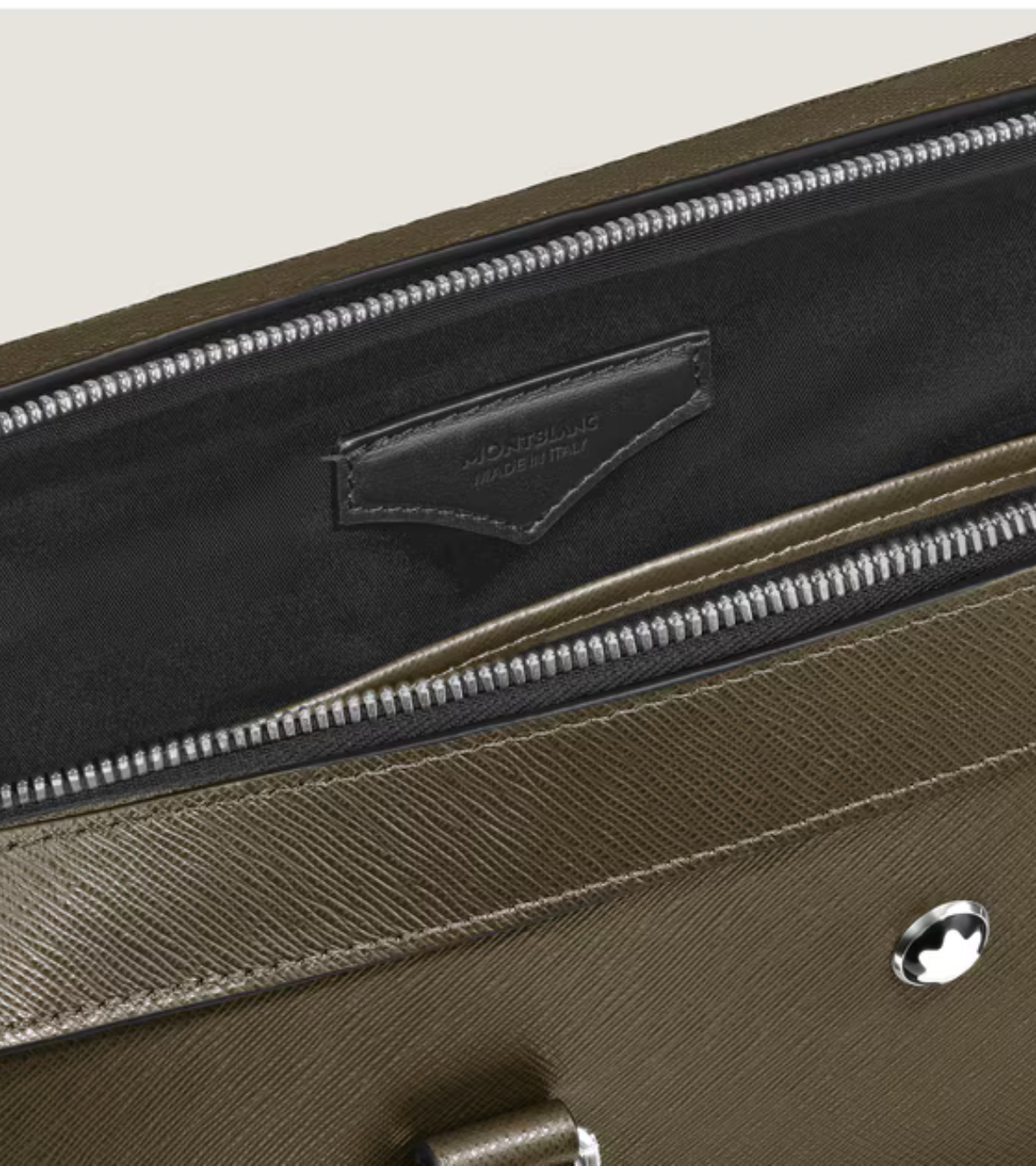 Medium Briefcase with Pocket in Sartorial Leather