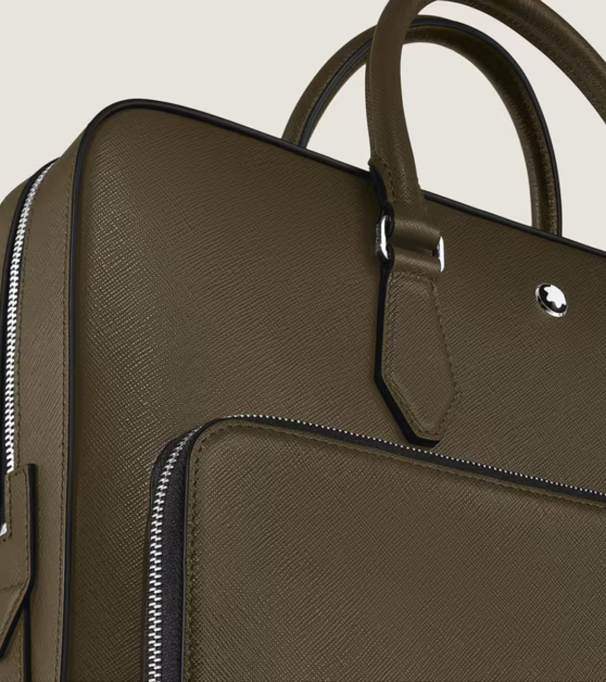 Medium Briefcase with Pocket in Sartorial Leather