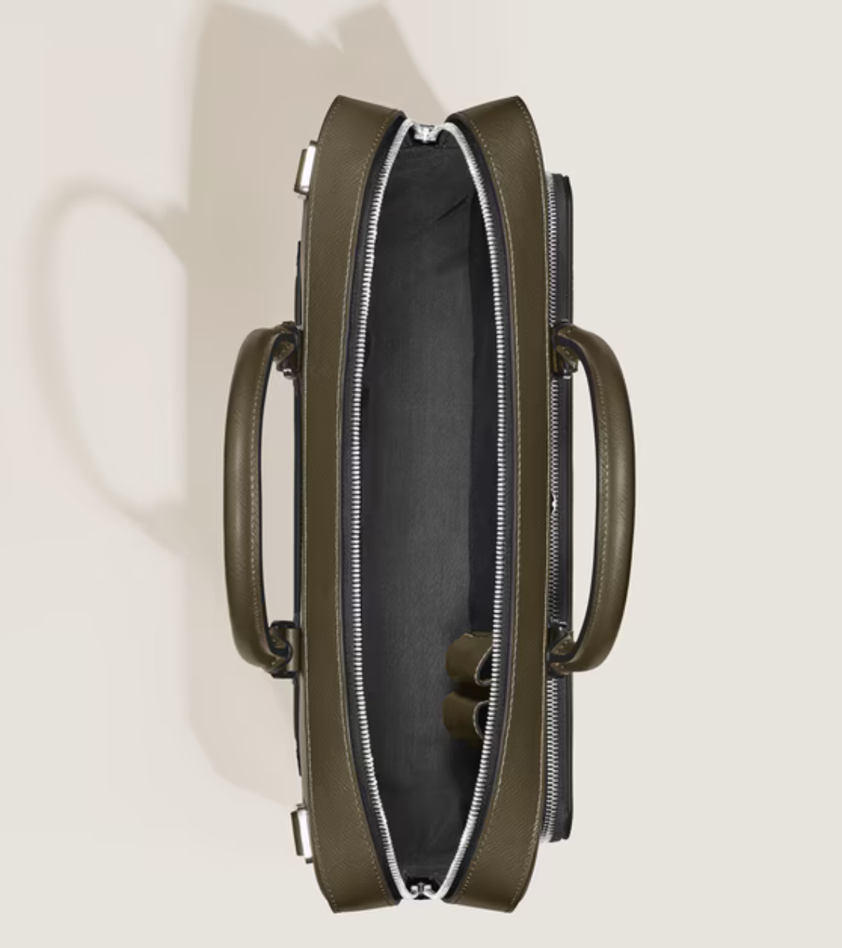 Medium Briefcase with Pocket in Sartorial Leather