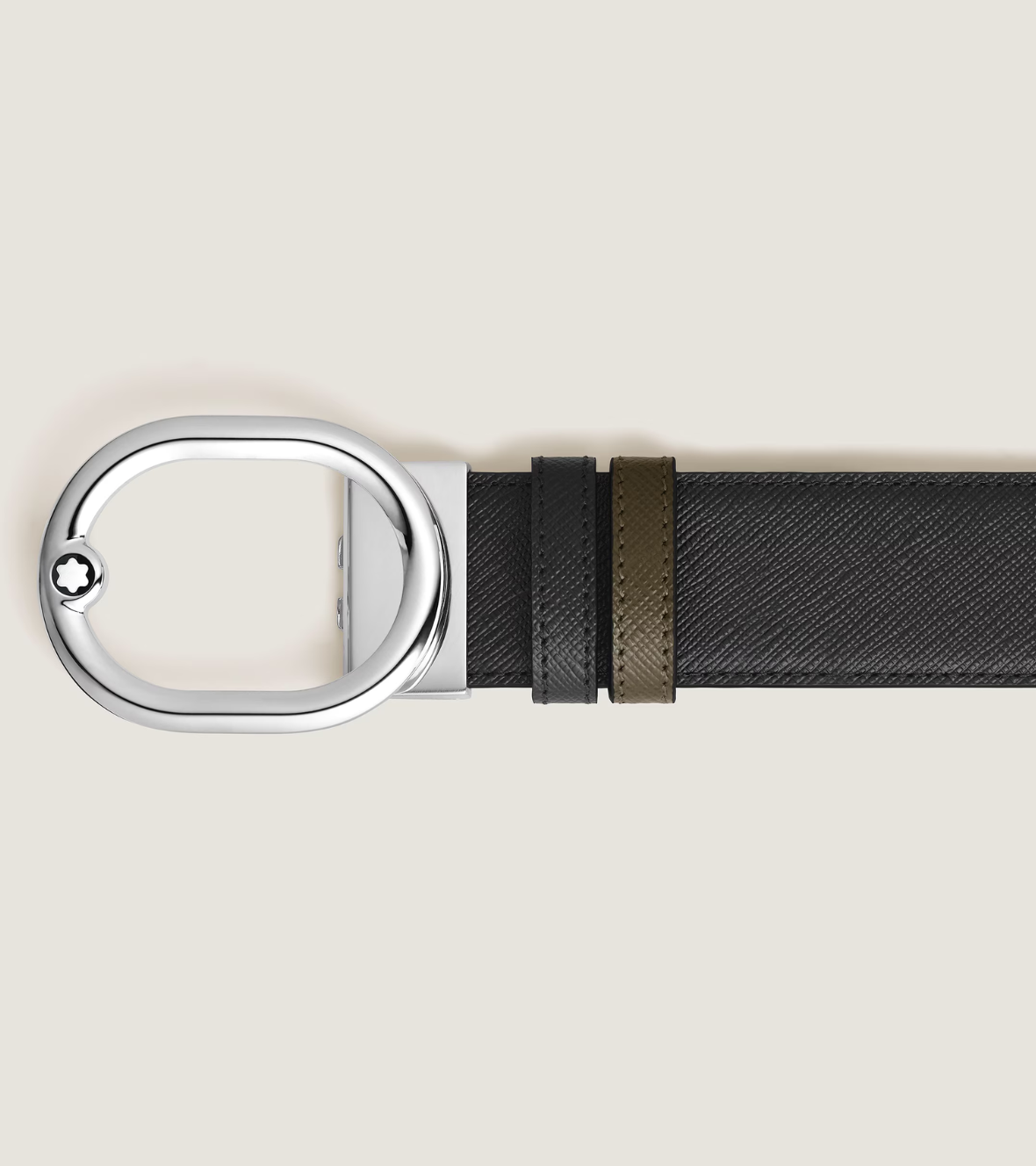 L'Ovale 35 mm Reversible Belt in Sartorial Leather