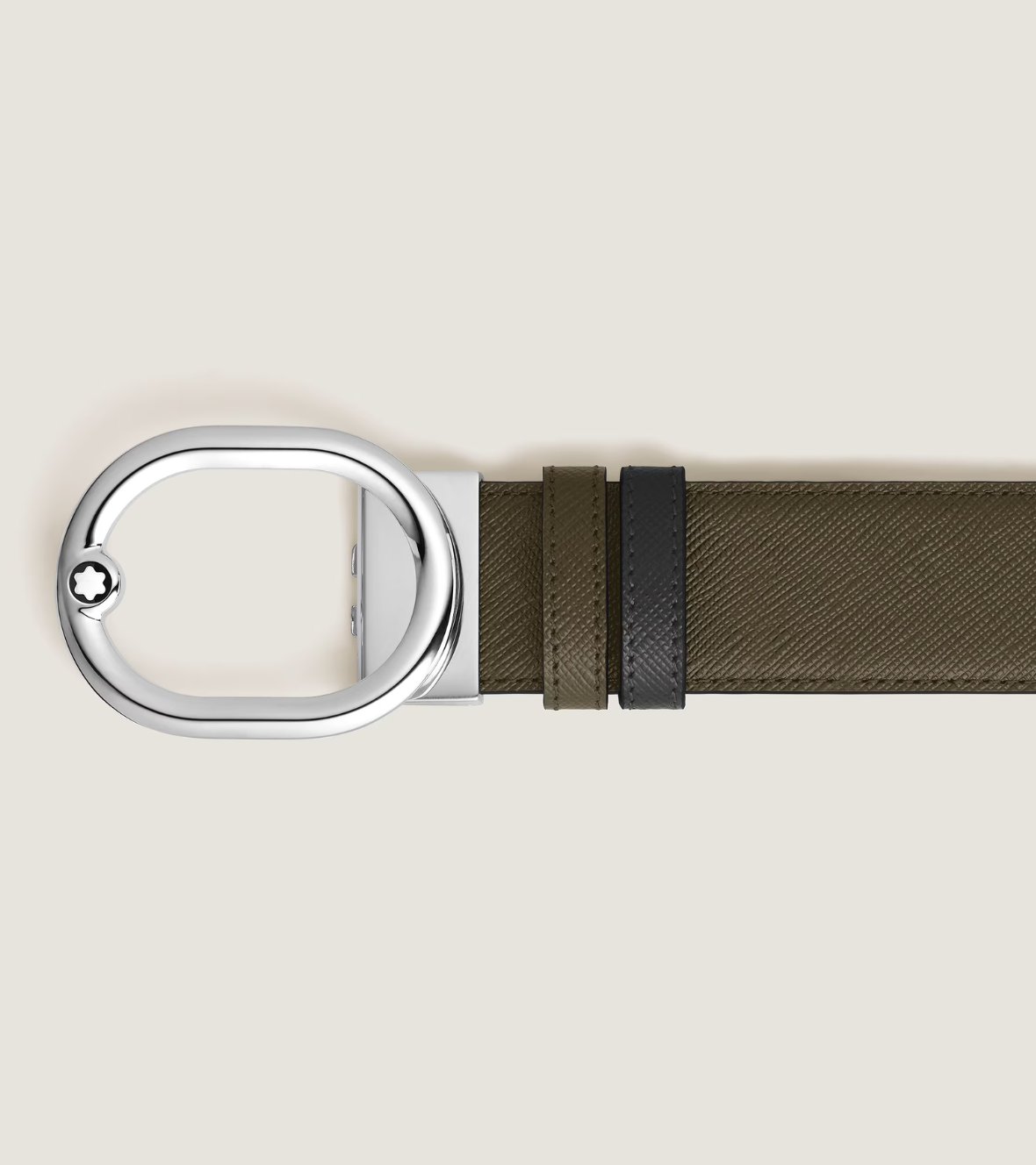 L'Ovale 35 mm Reversible Belt in Sartorial Leather