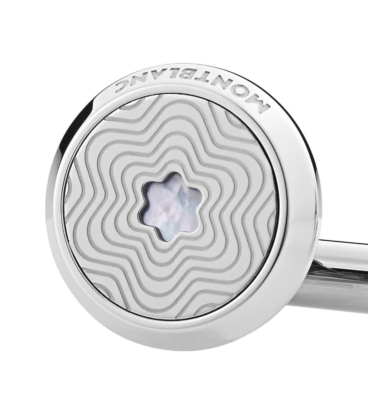 Cufflinks with Mother-of-Pearl Snowcap Emblem