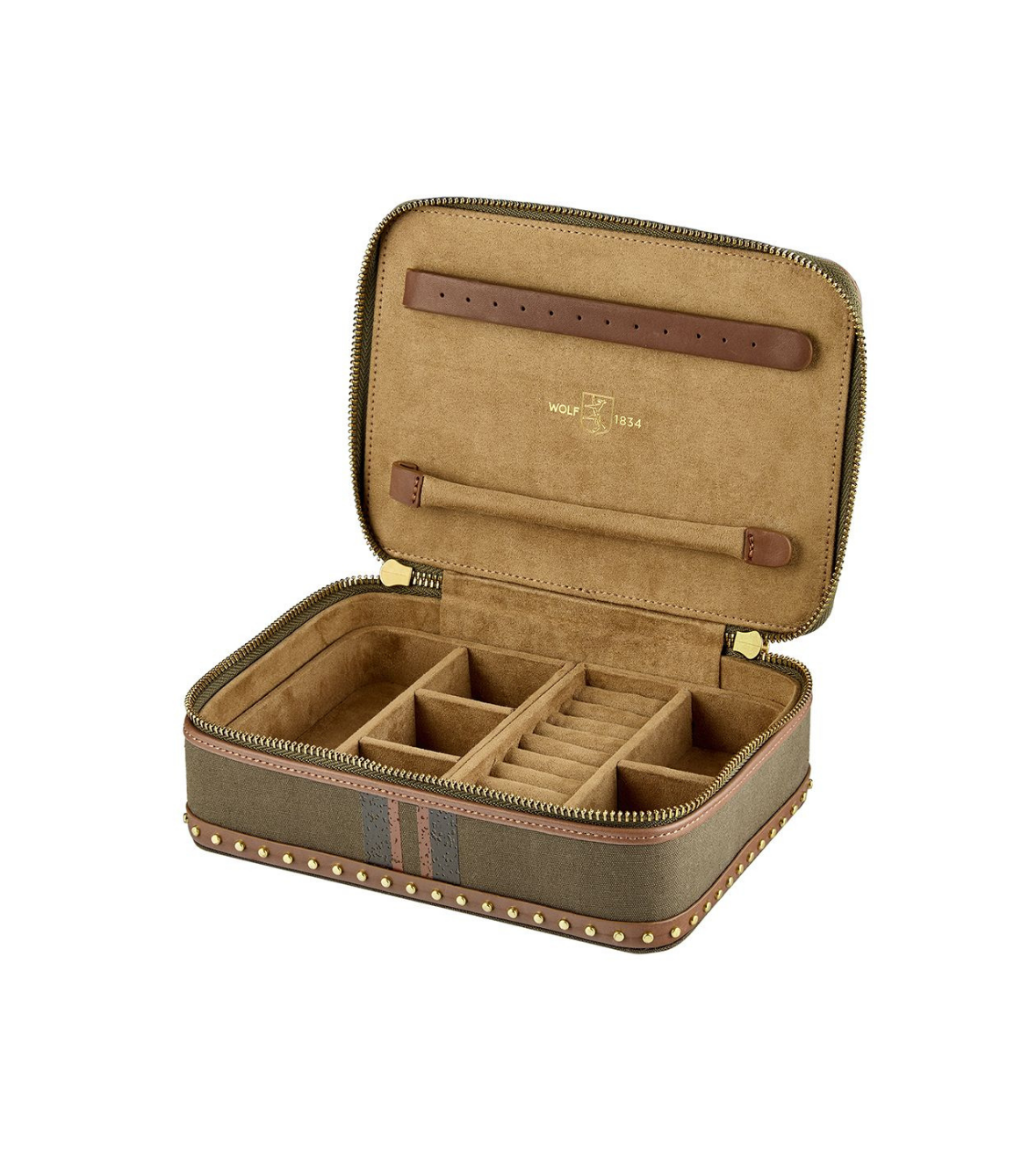 Ida Travel Zip Jewellery Case