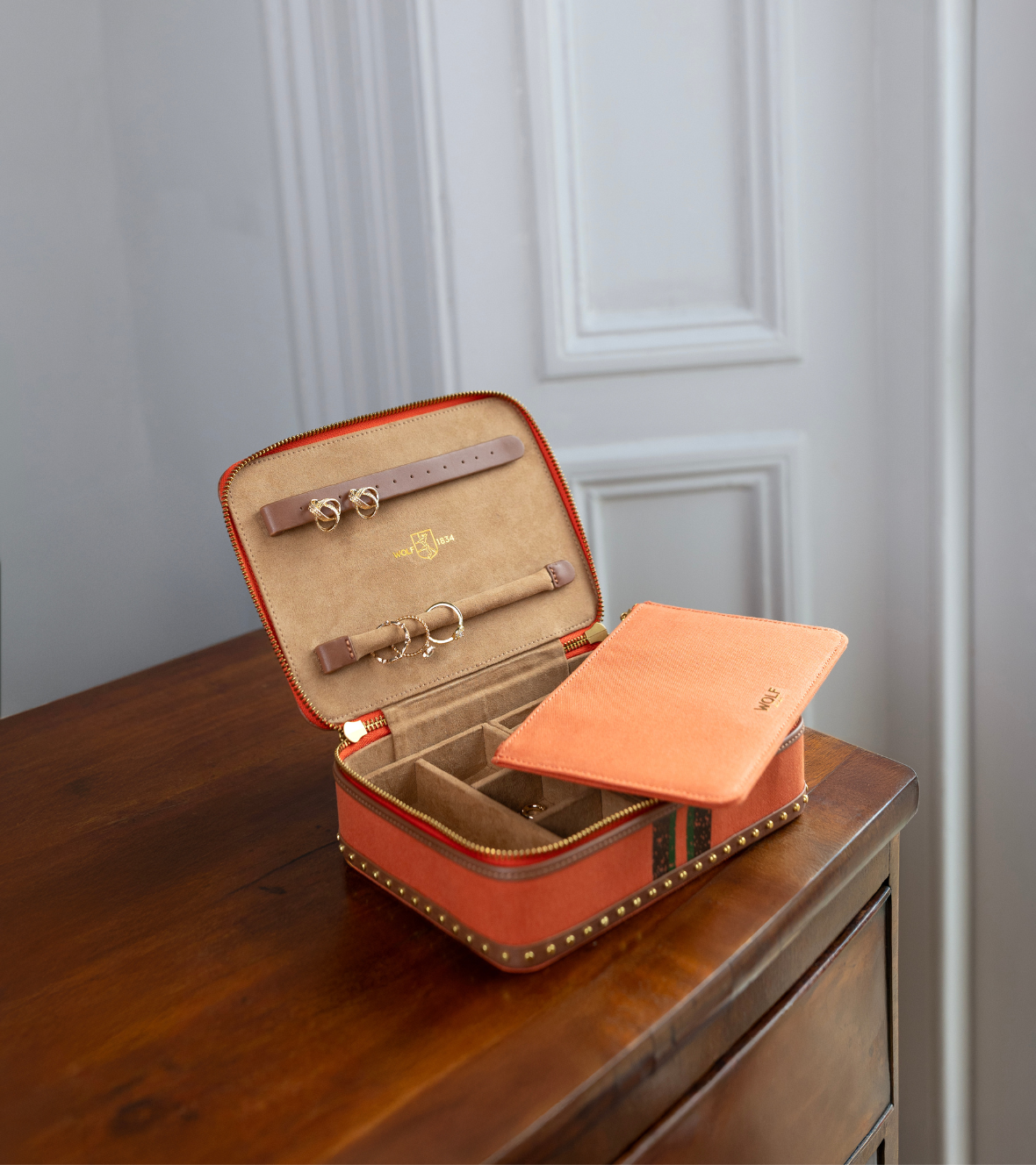 Ida Travel Zip Jewellery Case