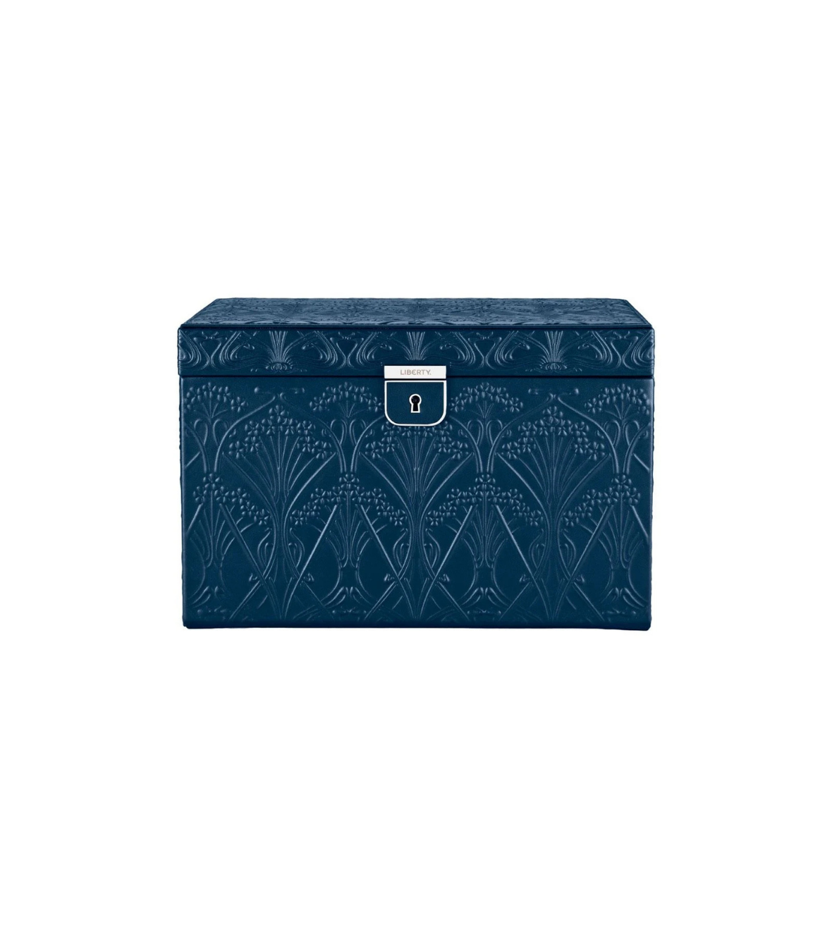 WOLF X LIBERTY All Over Ianthe Large Jewellery Box - Navy