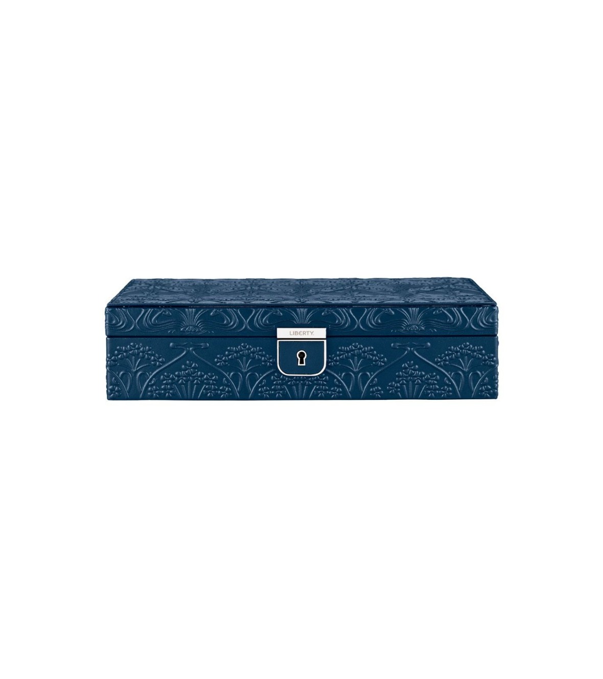 WOLF X LIBERTY All Over Ianthe Medium Jewellery Box - Navy