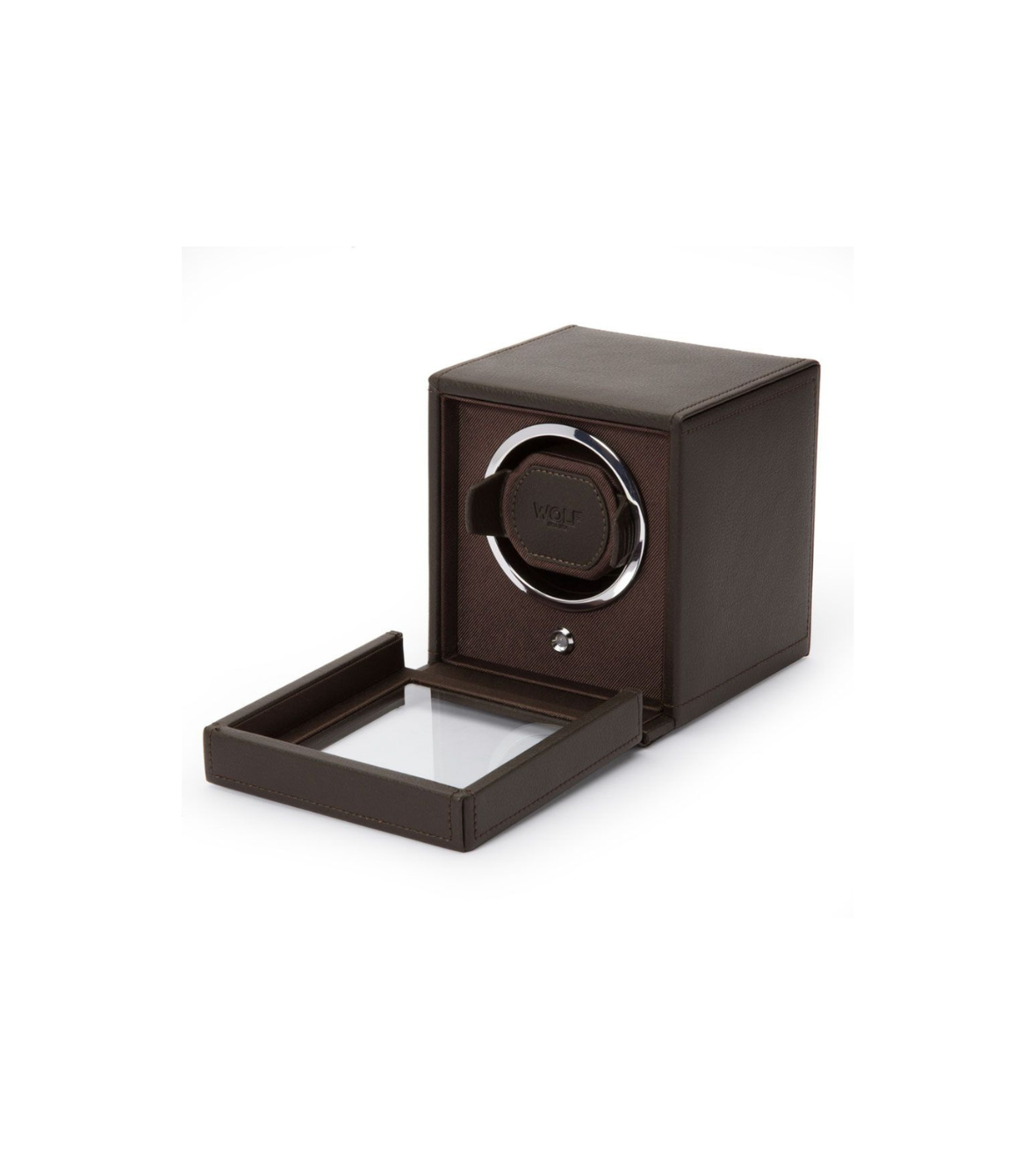 Cub Single Watch Winder with Cover Wolf 1834