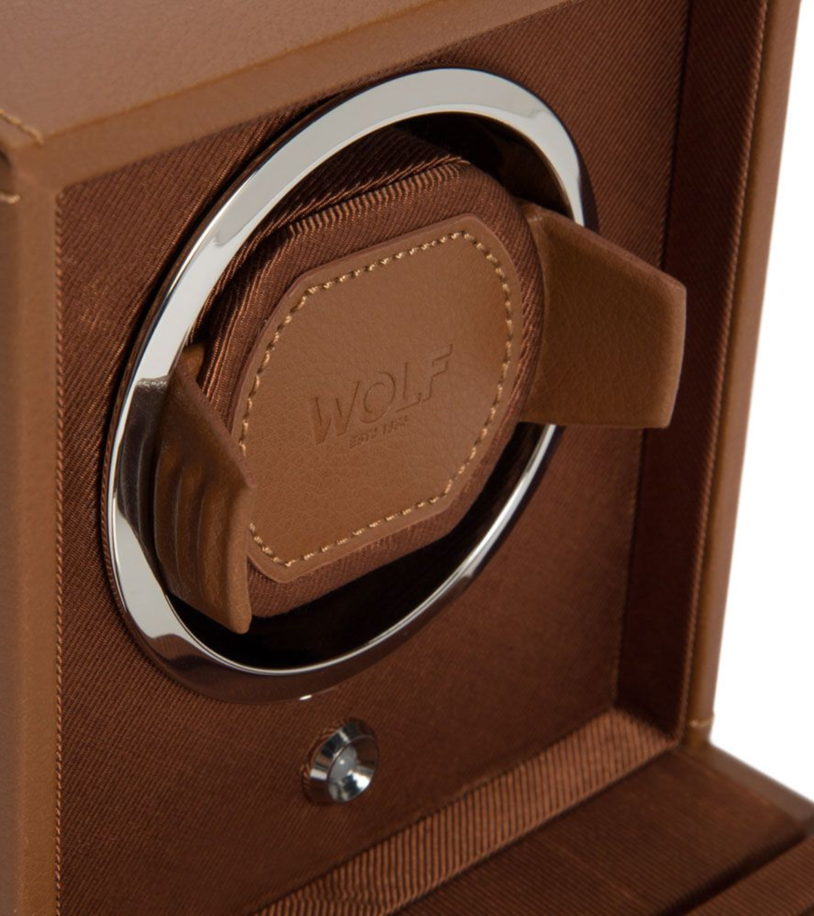 Cub Single Watch Winder with Cover Wolf 1834