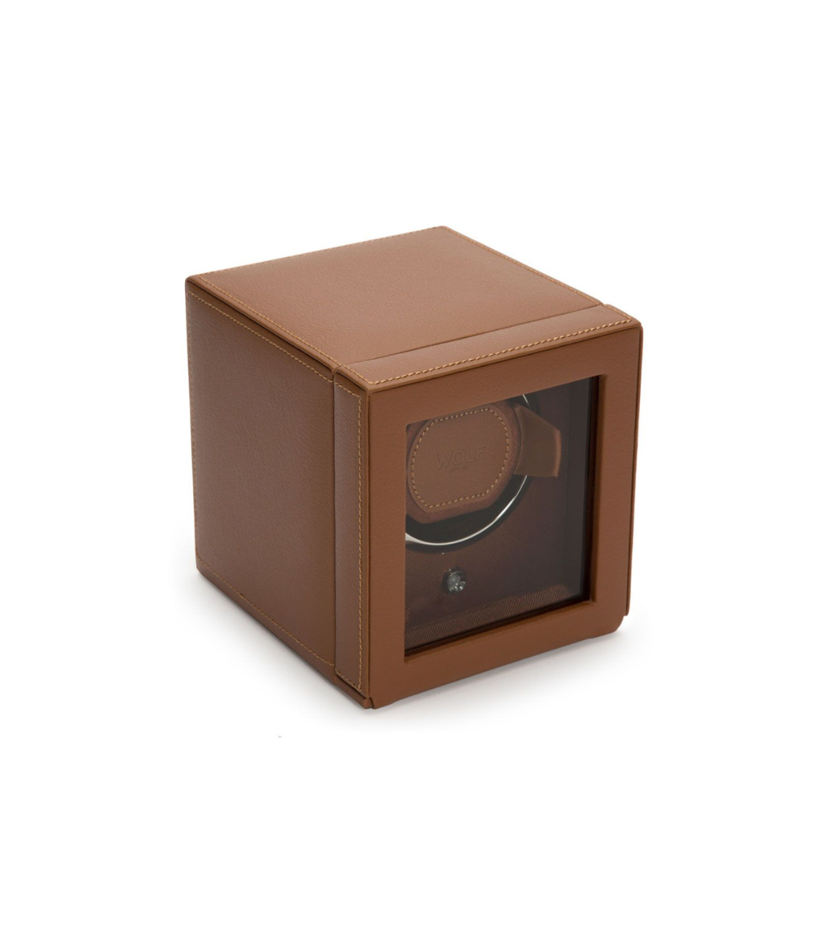 Cub Single Watch Winder with Cover Wolf 1834