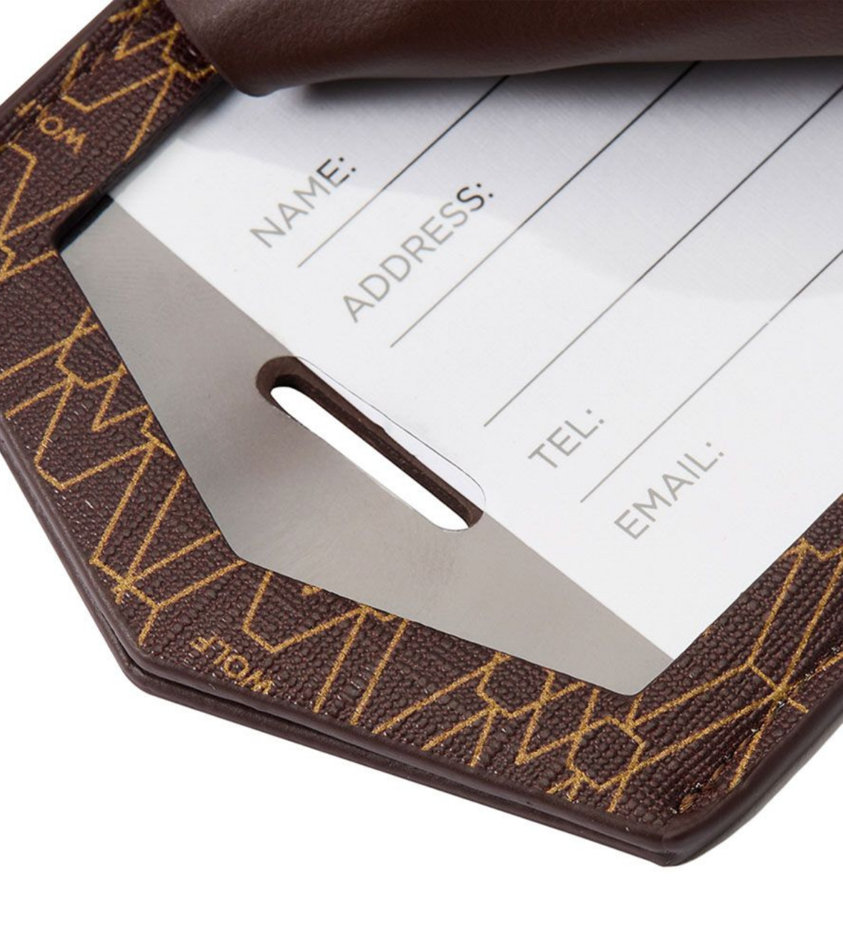 Signature Luggage Tag - Brown